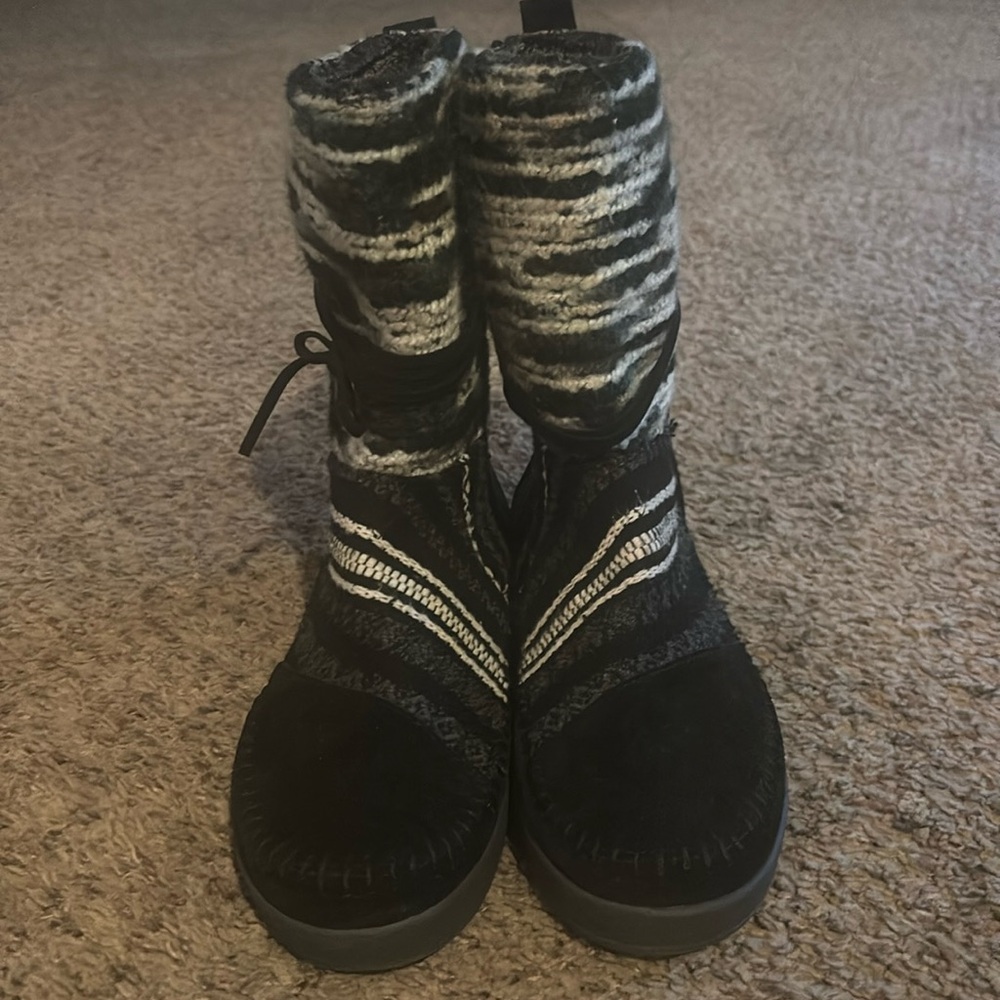 Toms Nepal Multi Knit Suede Winter Boots size 8 - Picture 5 of 9